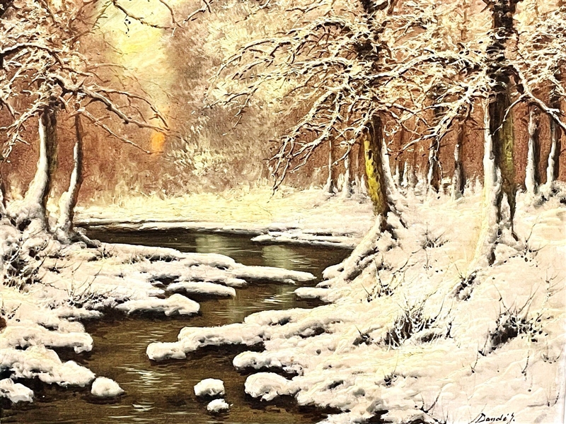 Joseph Dande (Hungary 1911-) Oil Painting