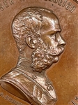 1873 Vienna Austria Franz Joseph I Bronze Medal