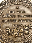 1918 Germany Wilhelm II Emporer and King of Prussia Medal