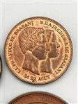 (4) Belgium Commemorative Medals