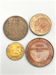 (4) Belgium Commemorative Medals