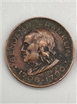 (2) Benjamin Franklin Memorial Medals