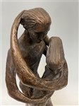 Austin Productions Metal Sculpture Embracing Couple 