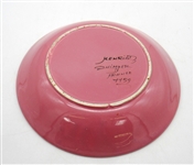 Quimper Faience Pink Lidded Soup Tureen with Under Plate and Ladle