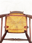 Single Rush Seat Ladder Back Arm Chair Circa 1870's
