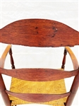 Single Shaker Ladderback Rush Seat Arm Chair