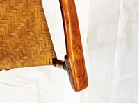 Single Shaker Ladderback Rush Seat Arm Chair