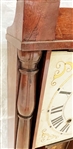 James Bishop Connecticut Mantle Clock Hand Painted Front Glass Panel