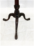 Victorian Mahogany Carved Tilt Top Candle Stand
