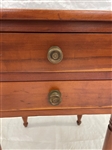 American Two Drawer Cherry Stand
