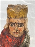 South or Central America Santos Wooden Carved Figure with Polychrome