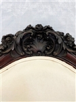 Rococo Revival Rosewood Upholstered Arm Chair
