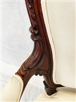 Rococo Revival Rosewood Upholstered Arm Chair