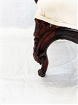Rococo Revival Rosewood Upholstered Arm Chair