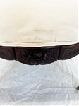 Rococo Revival Rosewood Upholstered Arm Chair