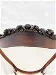 Rococo Revival Rosewood Upholstered Arm Chair