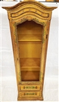 French Provincial Shelving Unit With Metal Screen Door
