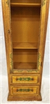 French Provincial Shelving Unit With Metal Screen Door