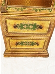 French Provincial Shelving Unit With Metal Screen Door