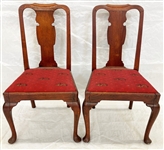Pair Queen Anne Side Chairs