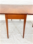 Hepplewhite Style Three Part Drop Leaf Mahogany Dining Table