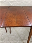 Hepplewhite Style Three Part Drop Leaf Mahogany Dining Table