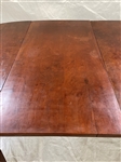 Hepplewhite Style Three Part Drop Leaf Mahogany Dining Table