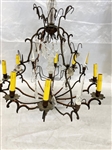 Cast Iron Eight Bulb Chandelier