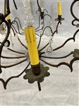 Cast Iron Eight Bulb Chandelier