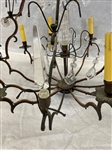Cast Iron Eight Bulb Chandelier