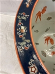 Contemporary Koi Fish, Bird of Paradise Large Jardiniere