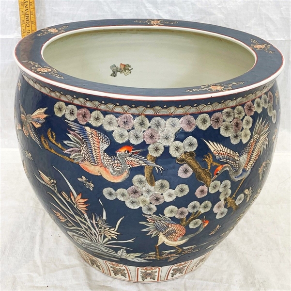 Contemporary Bird of Paradise Large Jardiniere