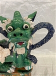 Chinese Sancai Glaze Foo Roof Tile