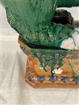 Chinese Sancai Glaze Foo Roof Tile