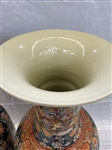 (2) Large Palatial Asian Floor Vases