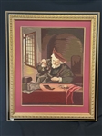 Large Needle Point Framed Artwork