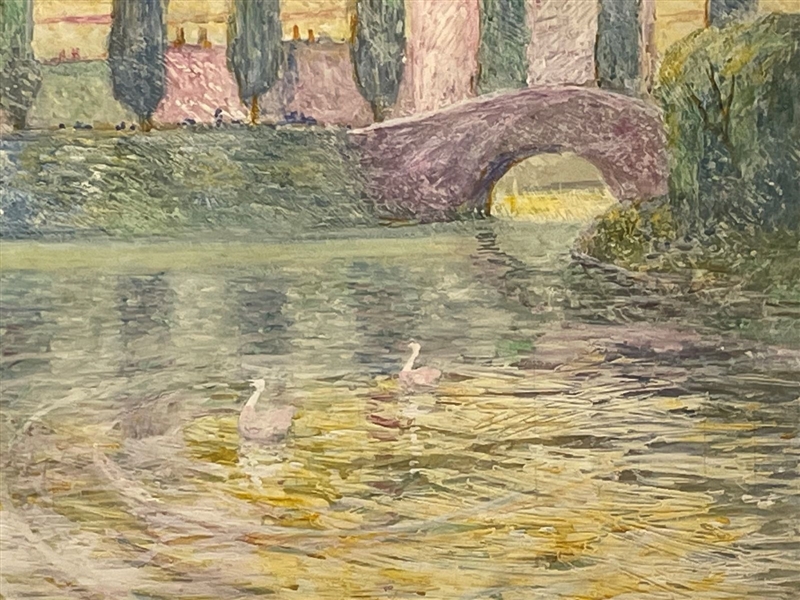 Ruel Crompton Tuttle (American b. 1866-1950) Watercolor Painting