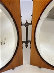 Victorian Triple Folding Shaving Mirror in Tiger Maple