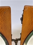 Victorian Triple Folding Shaving Mirror in Tiger Maple