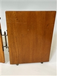 Victorian Triple Folding Shaving Mirror in Tiger Maple
