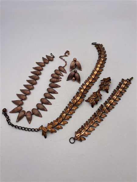 Group of Copper Renoir Jewelry