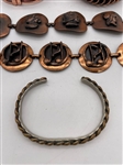 Group of Copper Bracelets: Matisse and Renoir and Rebajes