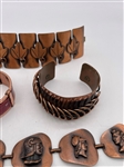 Group of Copper Bracelets: Matisse and Renoir and Rebajes