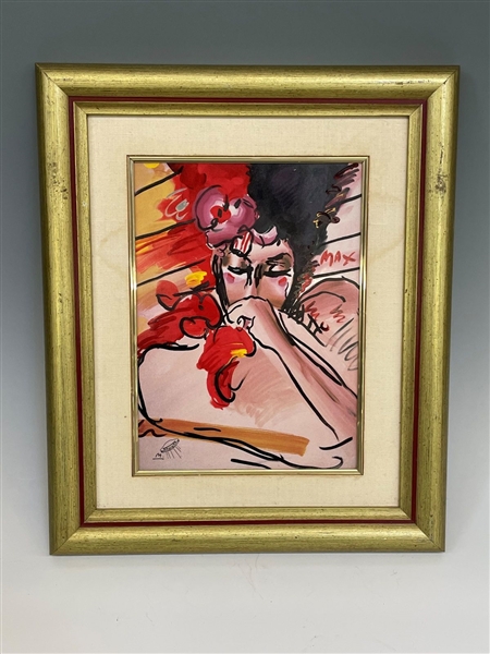 Peter Max Porcelain Plaque Franklin Mint "Suzin"
