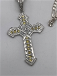 Sterling Silver Italy Cross And Chain