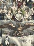 Hand Tinted Engraving Napoleon Family Engraved by Enrico Corty
