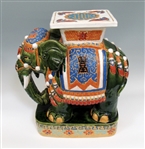Chinese Sancai Glaze Elephant Roof Tile