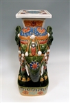 Chinese Sancai Glaze Elephant Roof Tile