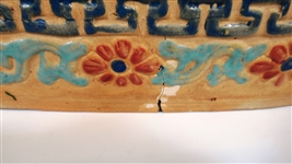 Chinese Sancai Glaze Elephant Roof Tile