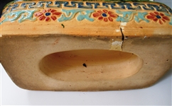 Chinese Sancai Glaze Elephant Roof Tile